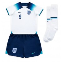 England Harry Kane #9 Hjemme Trøje Børn VM 2022 Kortærmet (+ Korte bukser)
